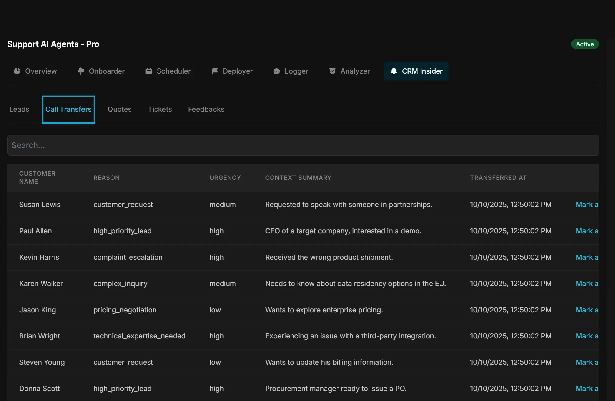 Real Beltroni CRM Insider Dashboard